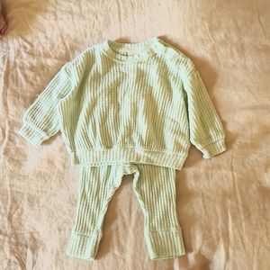 Aqua Jogger/Sweatshirt Set